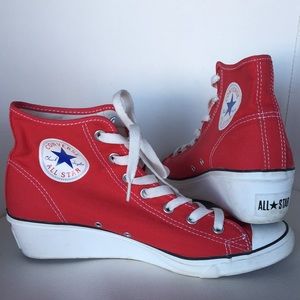 converse high top wedge sneakers